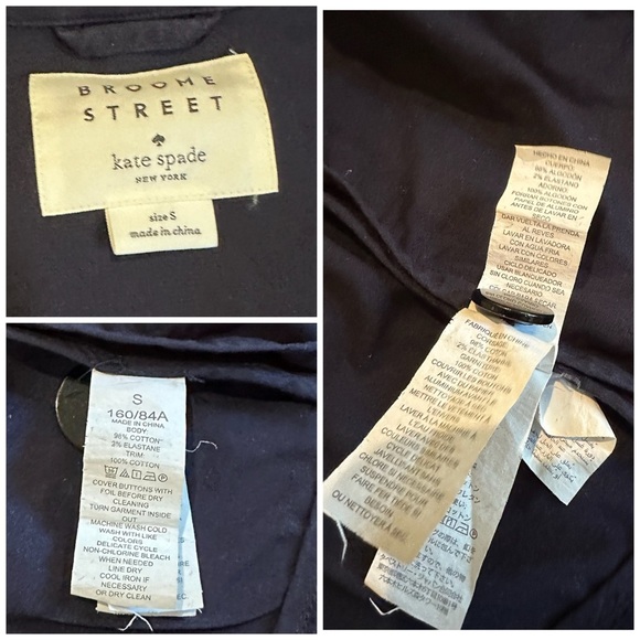 Kate Spade Dark Blue Utility Jacket - Picture 16 of 16